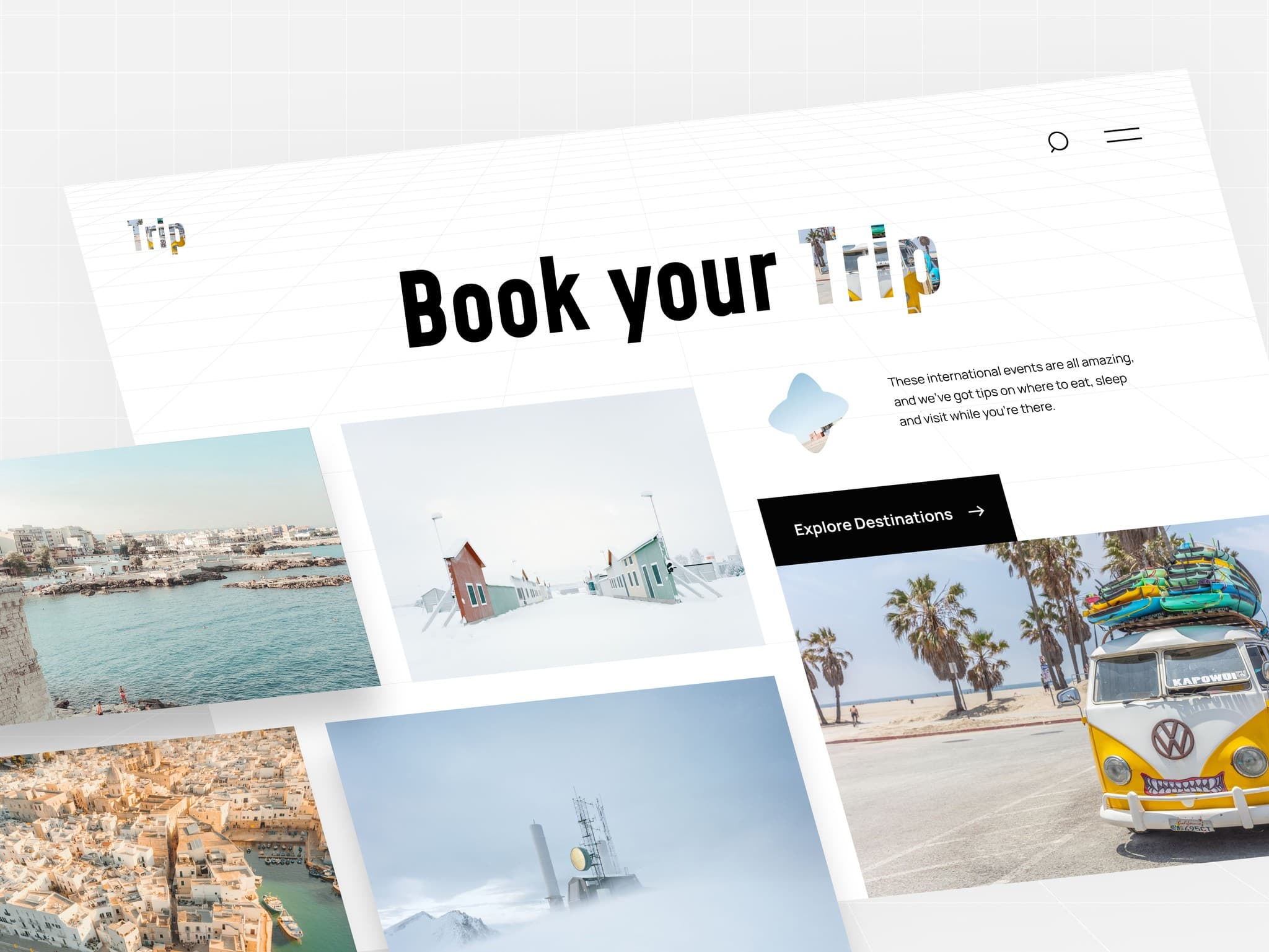 Travel booking website